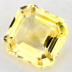2.08 Ct Yellow Sapphire Octagon Loose Gemstone