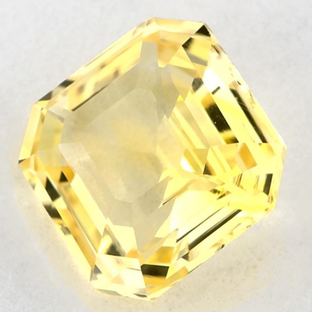 De las mujeres 2.08 qt Zafiro Amarillo Octágono Gema Suelta en venta
