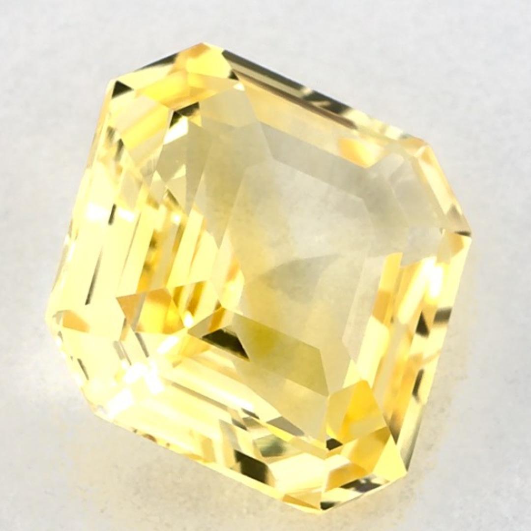 2.08 qt Zafiro Amarillo Octágono Gema Suelta en venta 2