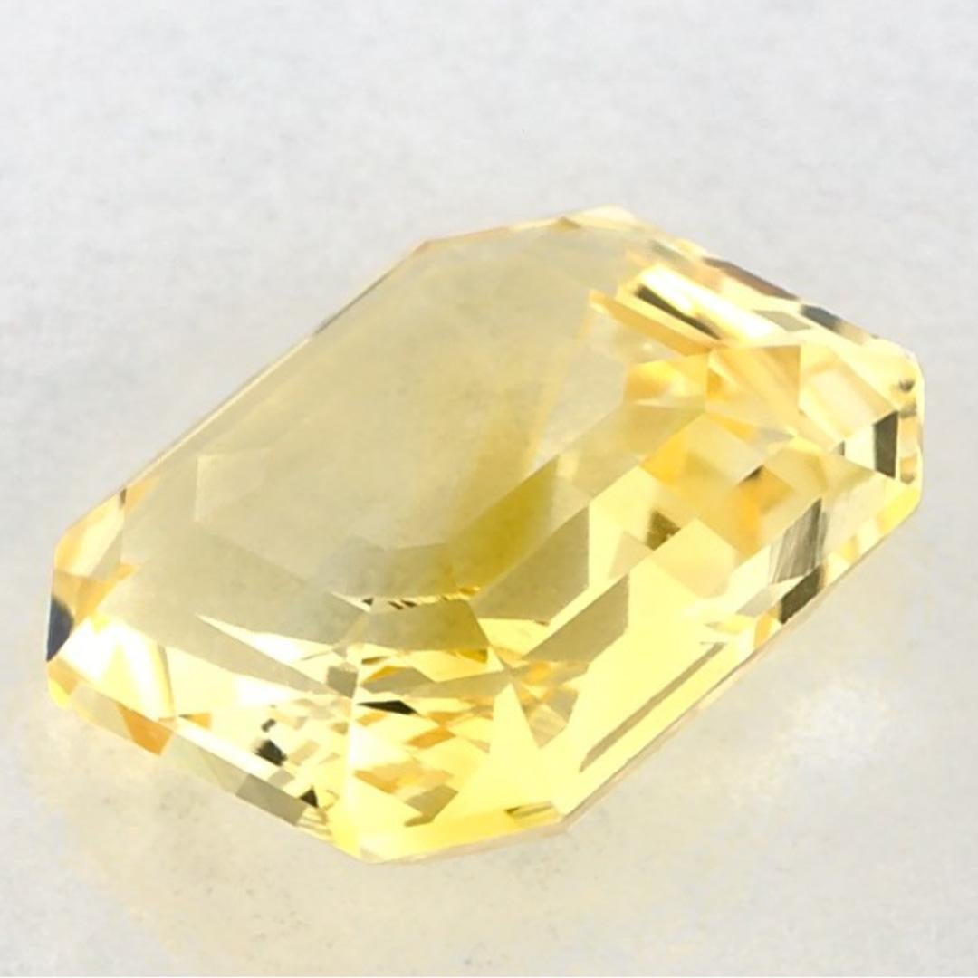 2.08 qt Zafiro Amarillo Octágono Gema Suelta en venta 3