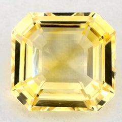 2.08 Ct Yellow Sapphire Octagon Loose Gemstone