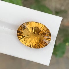 20.80 Carat Natural Loose Citrine Oval Shape Gemstone