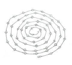 20.80 Karat Diamant-Halskette von By The Yard