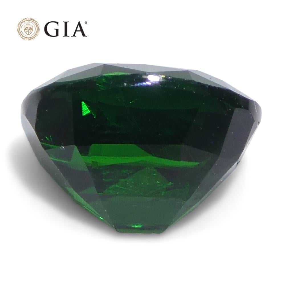 2.08ct Cushion Green Tsavorite Garnet GIA Certified en vente 4