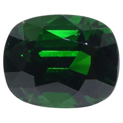 2.08ct Cushion Green Tsavorite Garnet GIA Certified