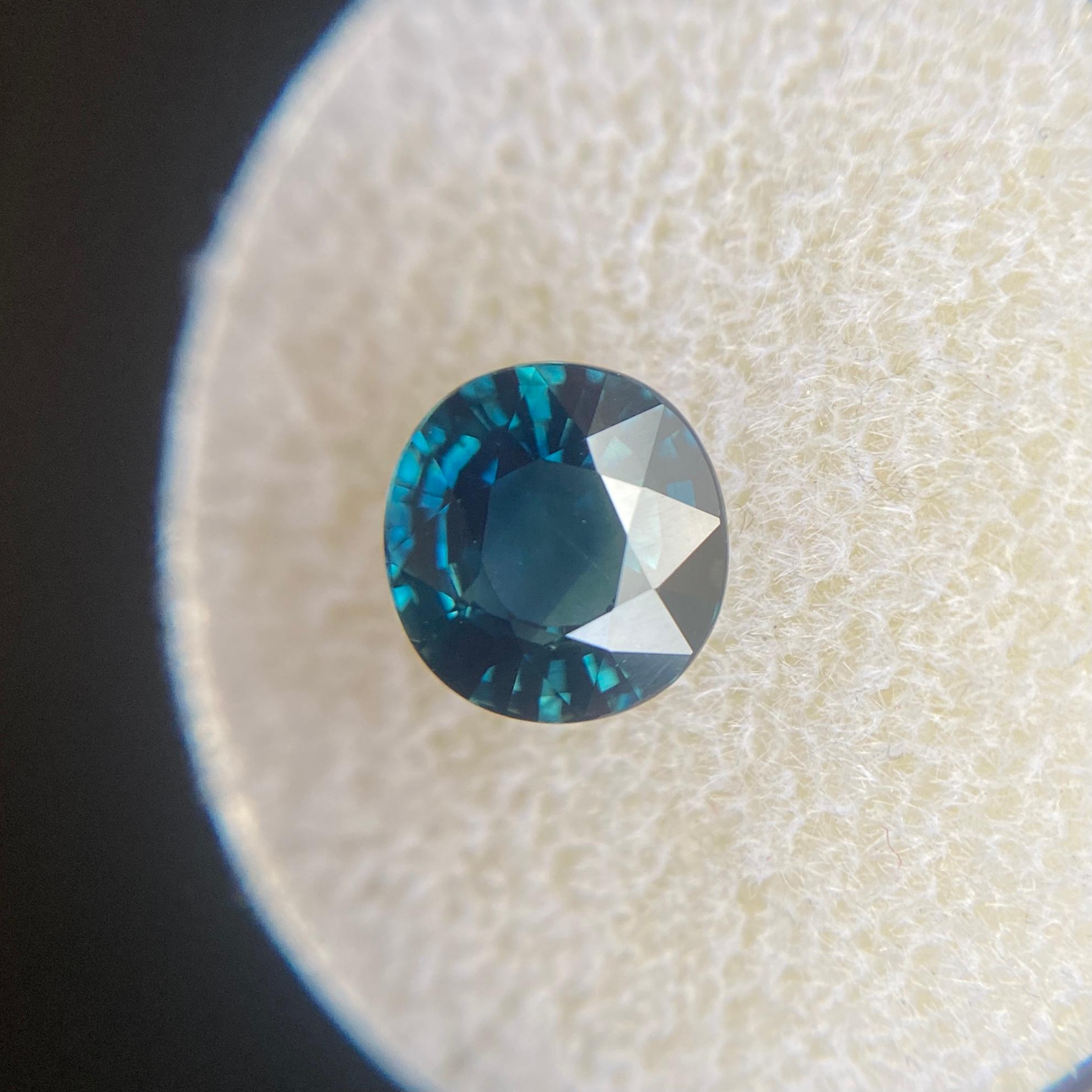 Women's or Men's 2.08ct GIA Certified Fine Green Blue Teal Untreated Sapphire Oval Cut Unheated