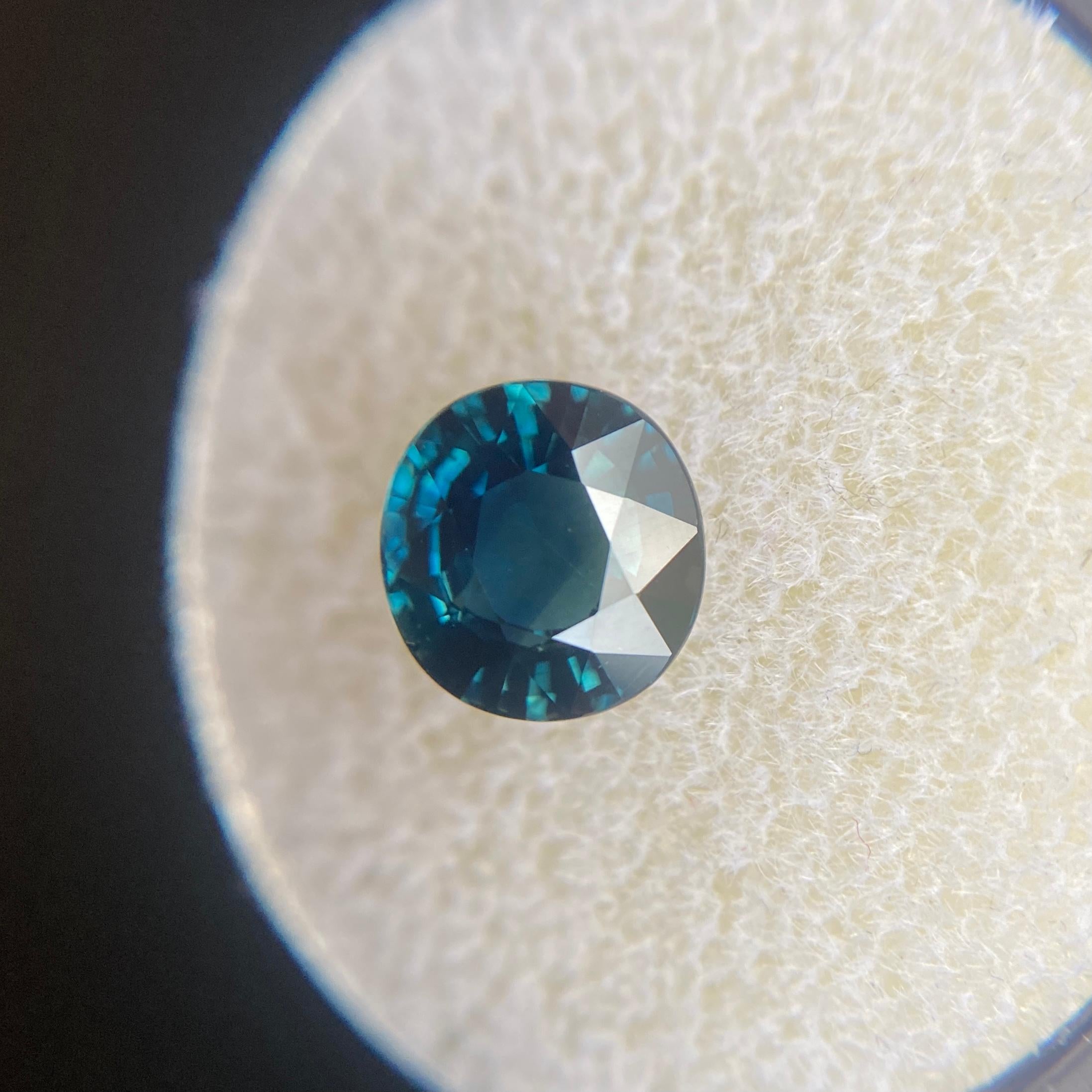 2.08ct GIA Certified Fine Green Blue Teal Untreated Sapphire Oval Cut Unheated 1