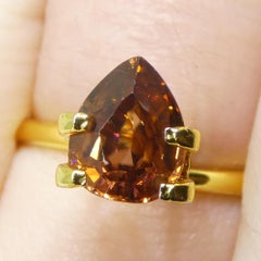 2.08ct Natural Earth Mined Pear Master Orange Zircon from Sri Lanka
