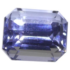 2,08ct Zaffiro ottagonale/tagliato a smeraldo di colore viola chiaro certificato GIA Sri Lank