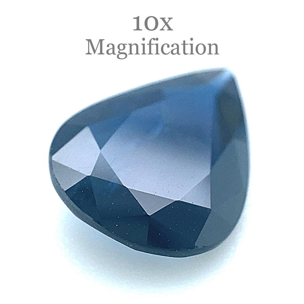 2.08ct Pear Blue Sapphire from Thailand Unheated For Sale 2