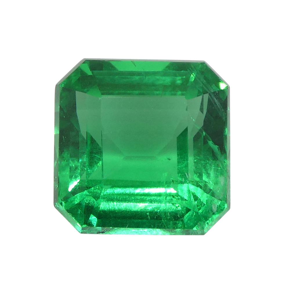 2,08ct Quadratisch/Achteckig Grüner Smaragd GIA zertifiziert Sambia für Damen oder Herren