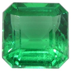 2,08ct Quadratisch/Achteckig Grüner Smaragd GIA zertifiziert Sambia
