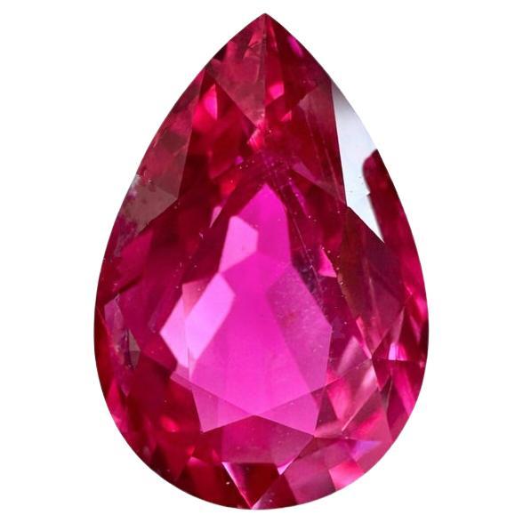 Rubis du Mozambique de 2,09 carats – taille en poire en vente