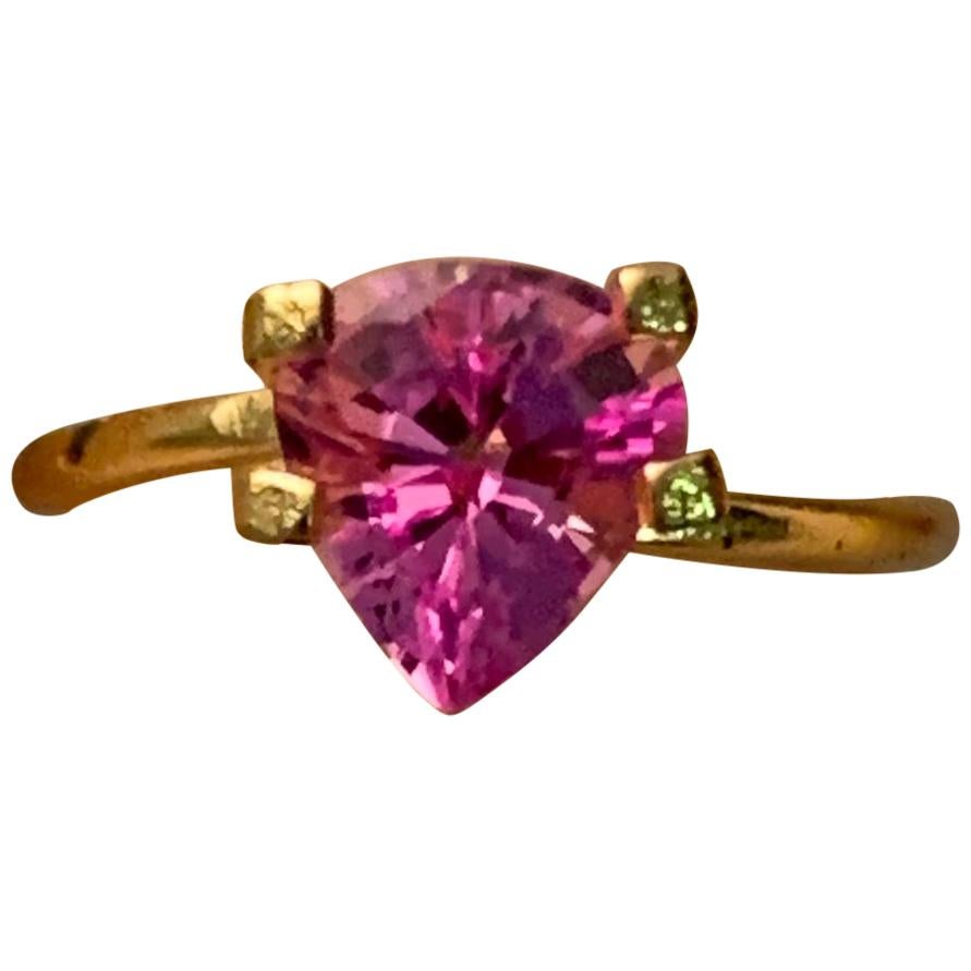 2.09 Carat Pink Pear Shape Sapphire Loose Gemstone