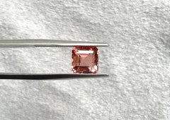 2.09 Carats Peach Pink Tourmaline Octagon Faceted Cut stone Top Quality Natural