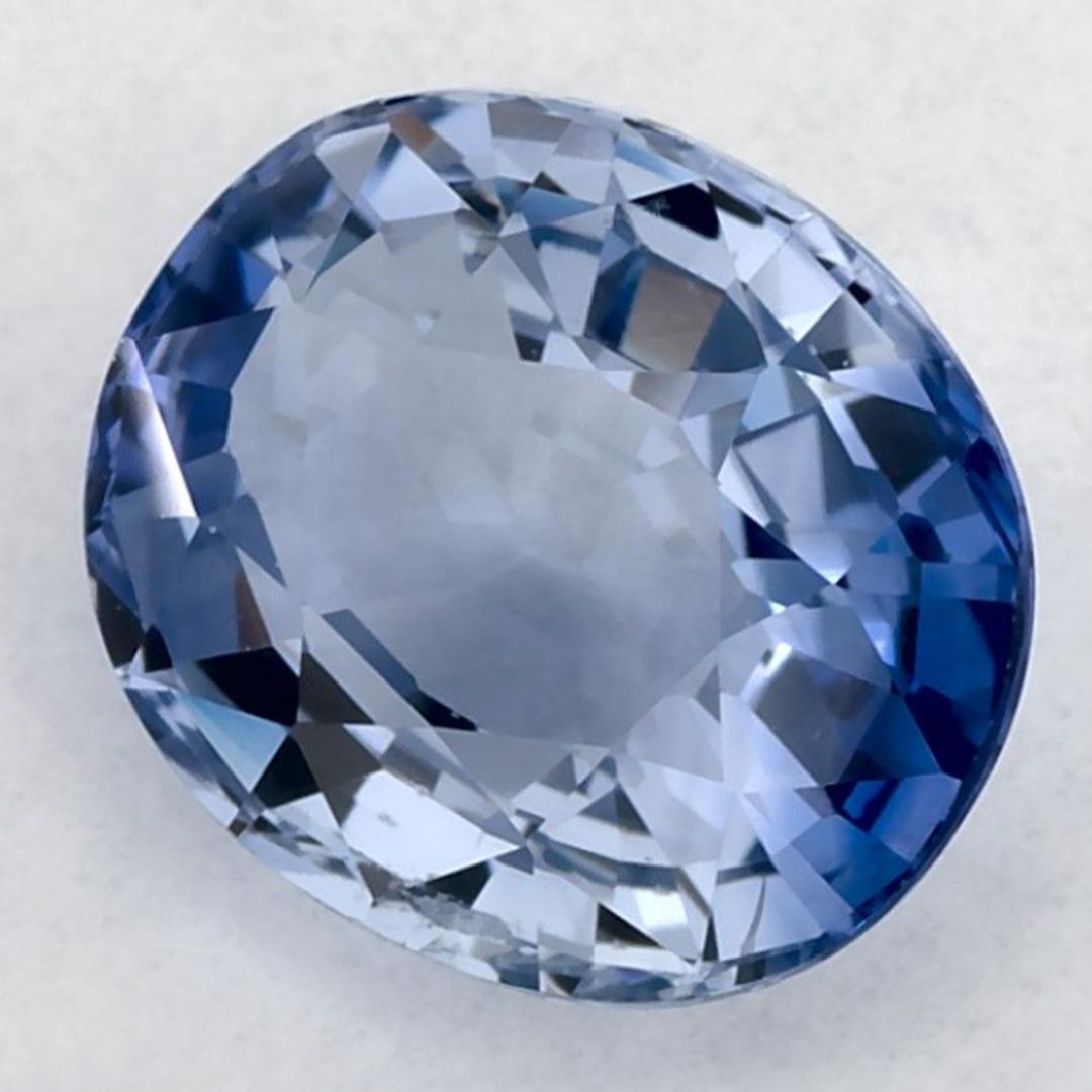 Taglio ovale 2.09 carati di zaffiro blu ovale sfuso in vendita