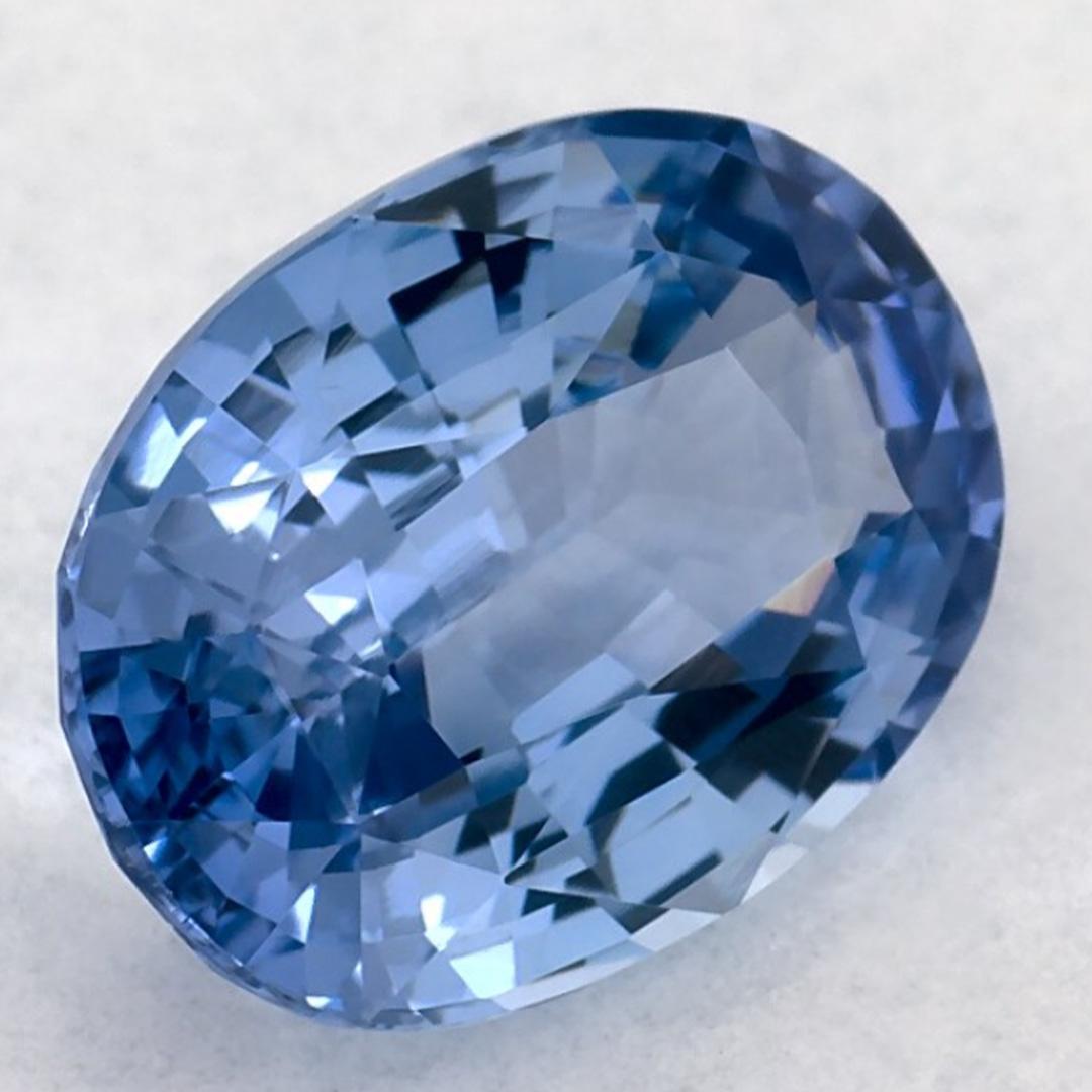 2.09 qt Zafiro Azul Oval Gema Suelta Corte oval en venta