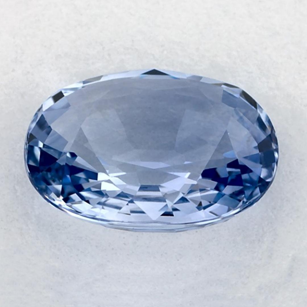 2.09 Ct Blue Sapphire Oval Loose Gemstone In New Condition For Sale In Fort Lee, NJ