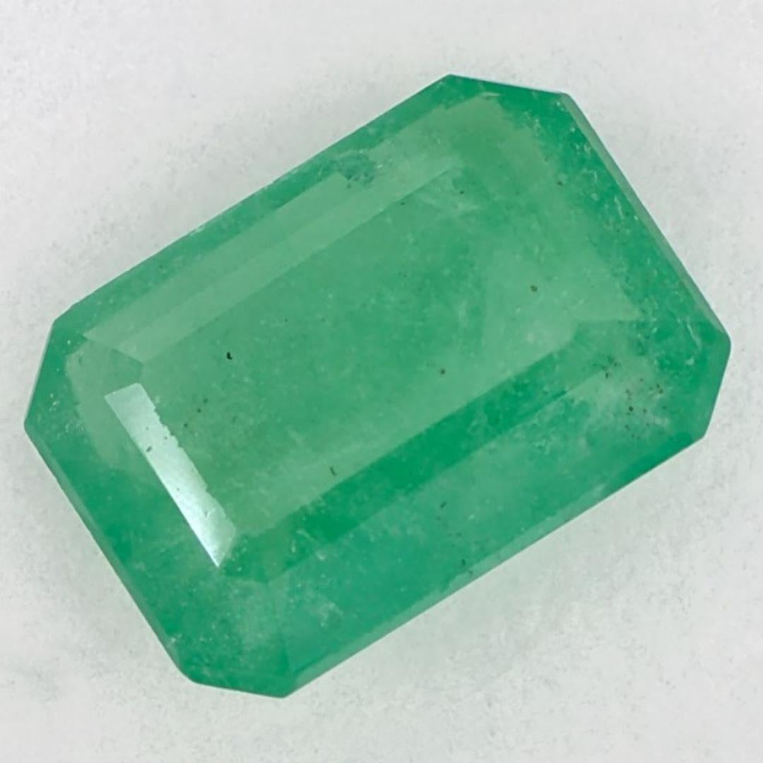 2.09 Ct Emerald Octagon Cut Loose Gemstone In New Condition For Sale In Fort Lee, NJ