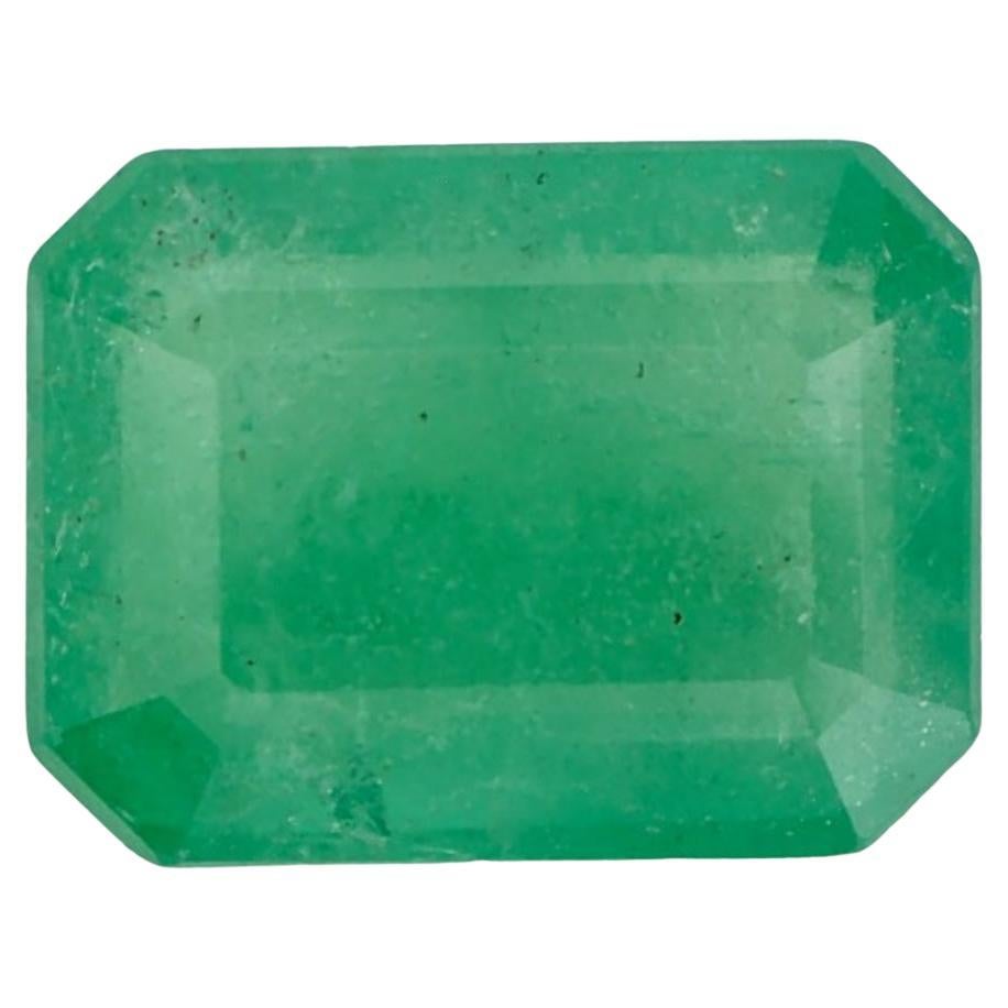 2.09 Ct Emerald Octagon Cut Loose Gemstone For Sale