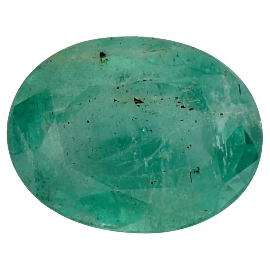 2.09 Ct Emerald Oval Loose Gemstone For Sale