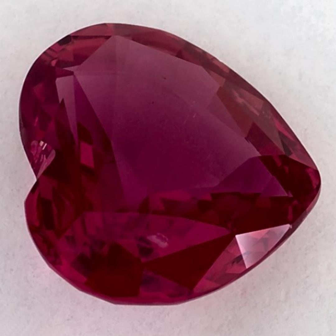 2.09 Ct Pink Sapphire Heart Loose Gemstone In condizioni Nuovo in vendita a Fort Lee, NJ
