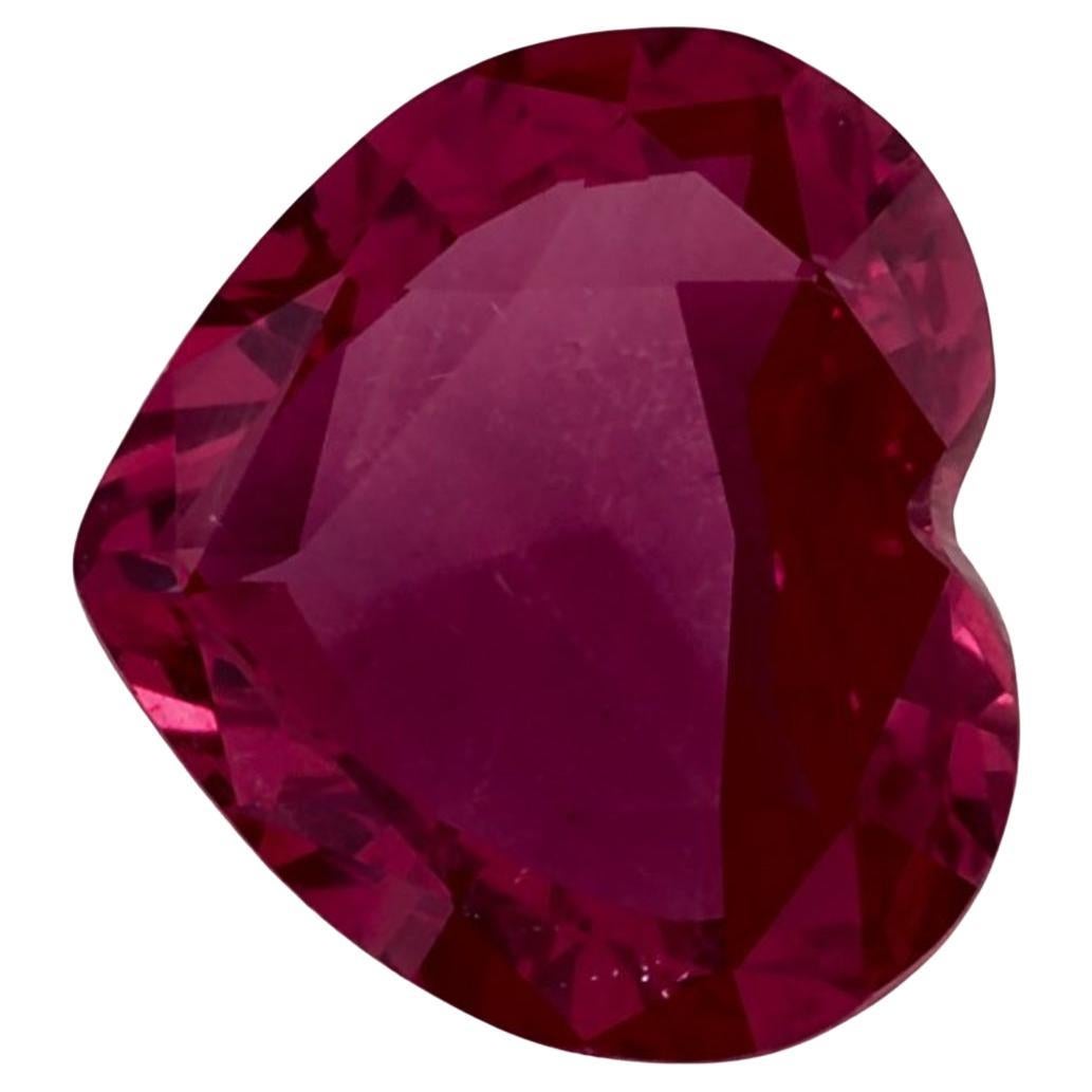 2.09 Ct Pink Sapphire Heart Loose Gemstone