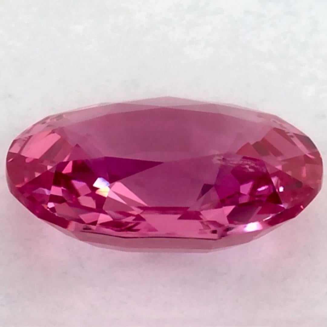 2.09 carati di zaffiro rosa ovale sfuso In condizioni Nuovo in vendita a Fort Lee, NJ