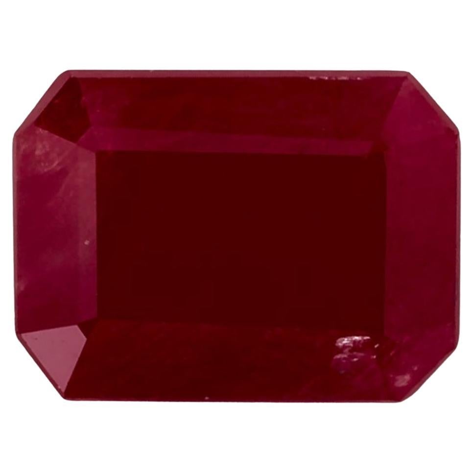 2.09 Ct Ruby Octagon Cut Loose Gemstone