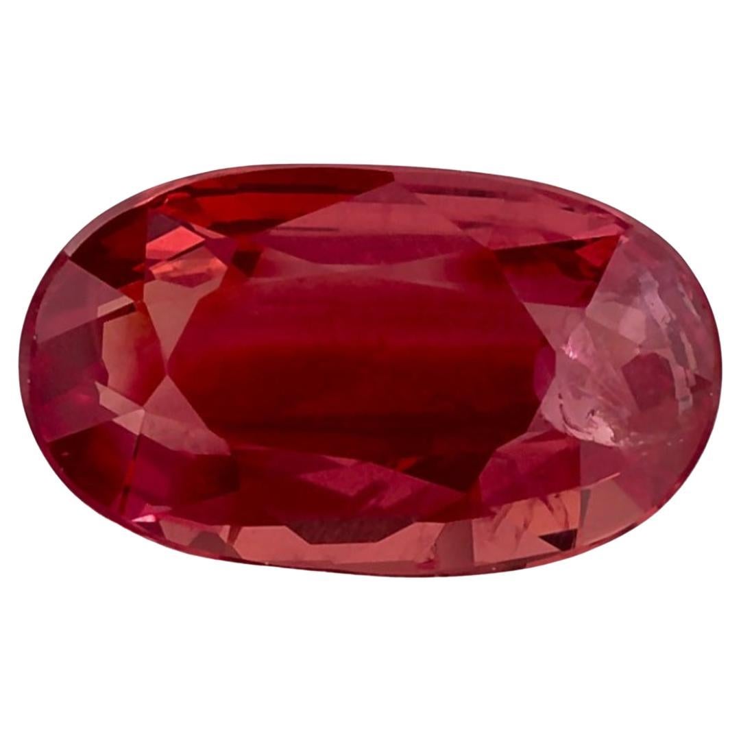 2.09 Ct Ruby Oval Loose Gemstone en venta