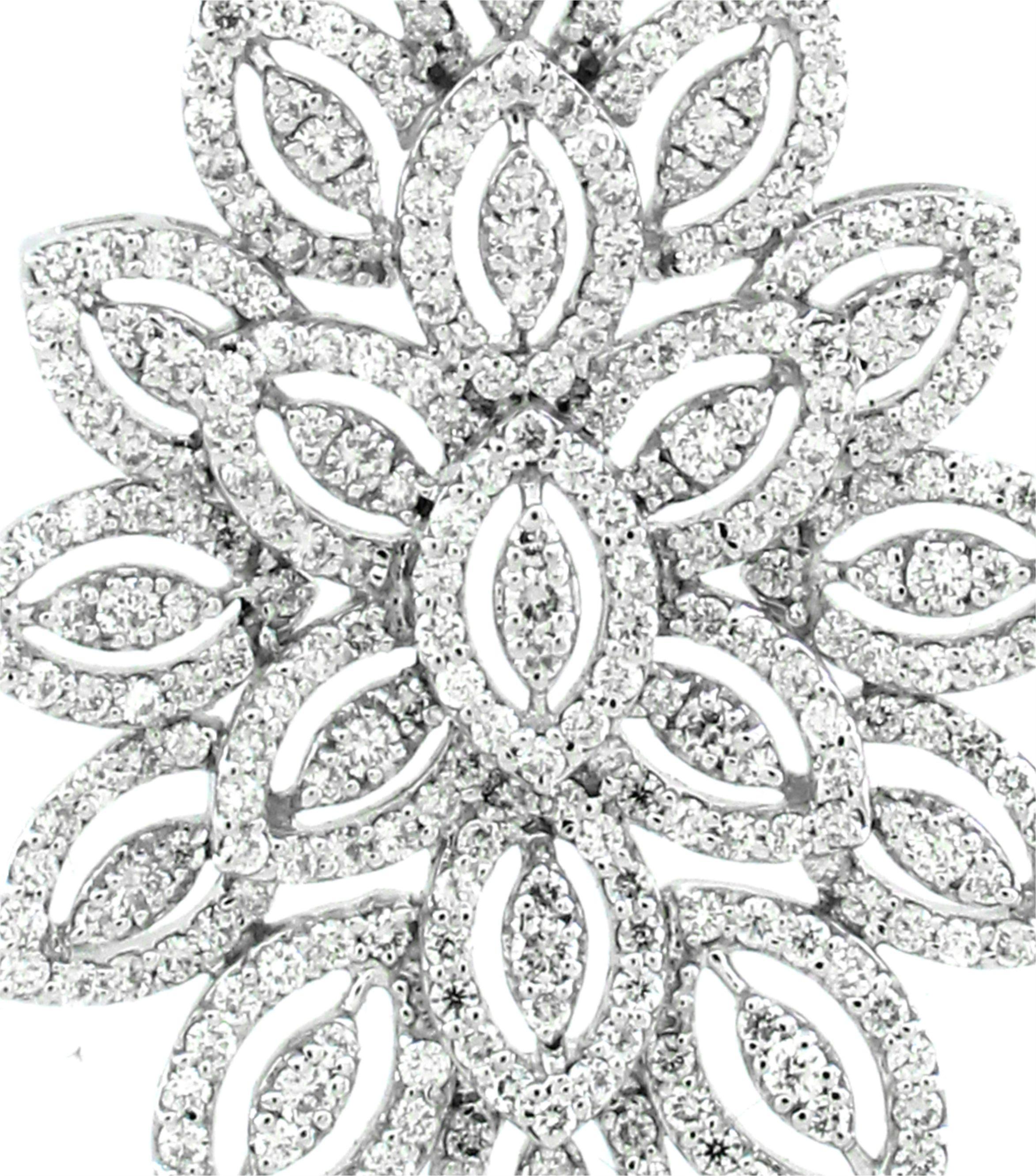 Moderne Pendentif de 2,09 cts de diamant blanc en vente