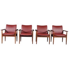 209 Diplomat Chairs in Rosewood by Finn Juhl for Cado, 1960s, Set of 4