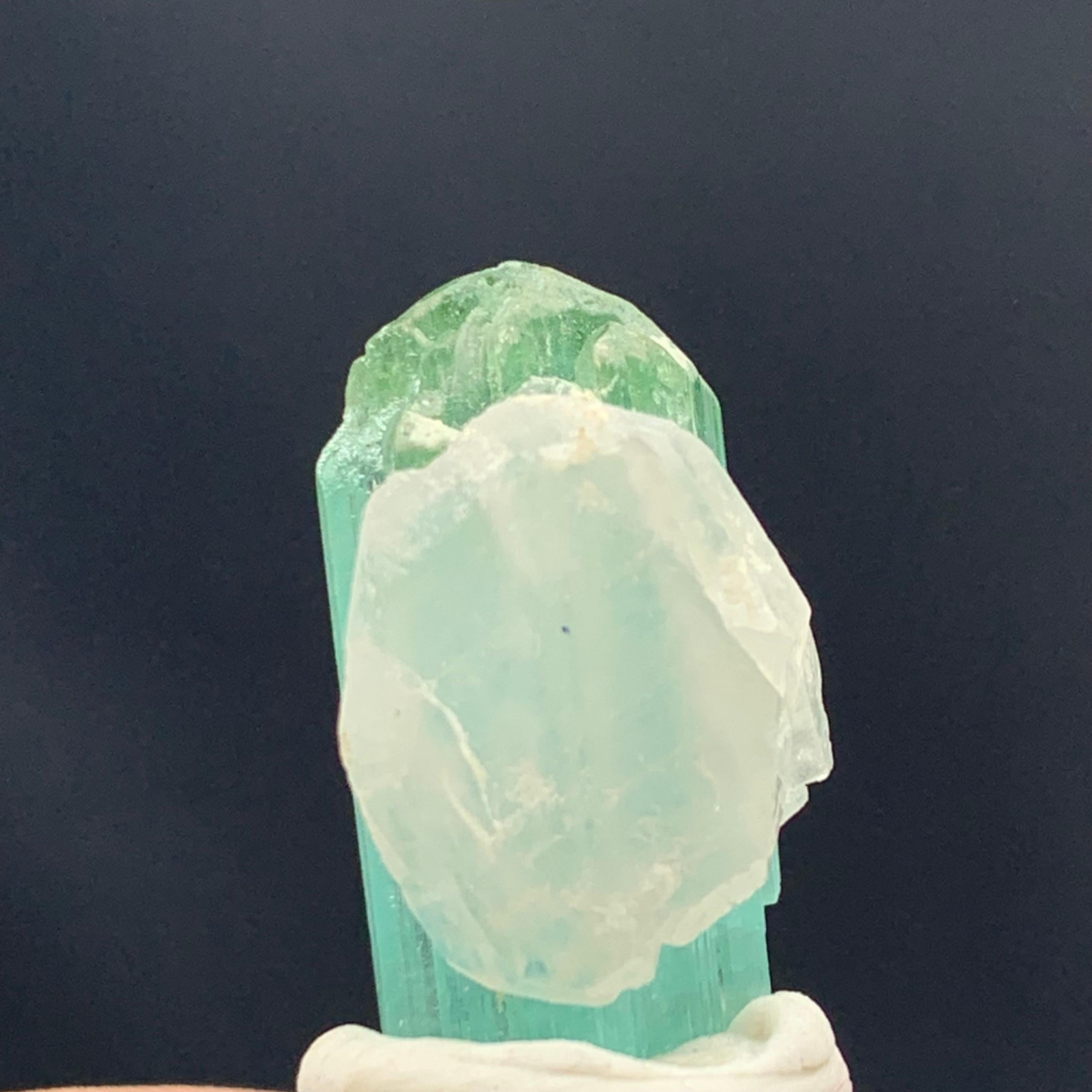 18th Century and Earlier 20.95 Carat Adorable Seafoam Tourmaline Specimen From Kunar, Afghanistan For Sale