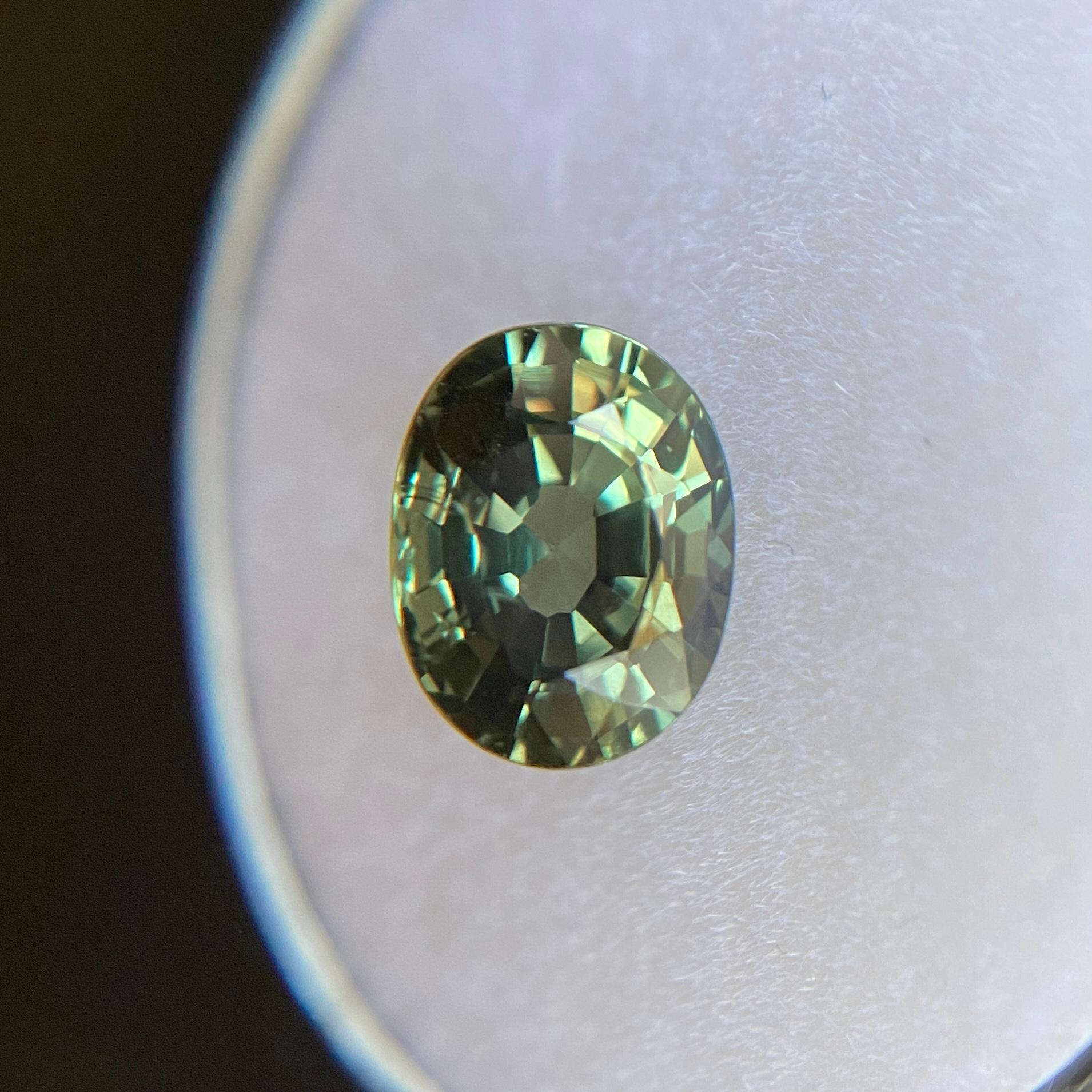 2.09ct GIA Certified Colour Change Sapphire Green Purple Untreated Oval Unheated In New Condition In Birmingham, GB