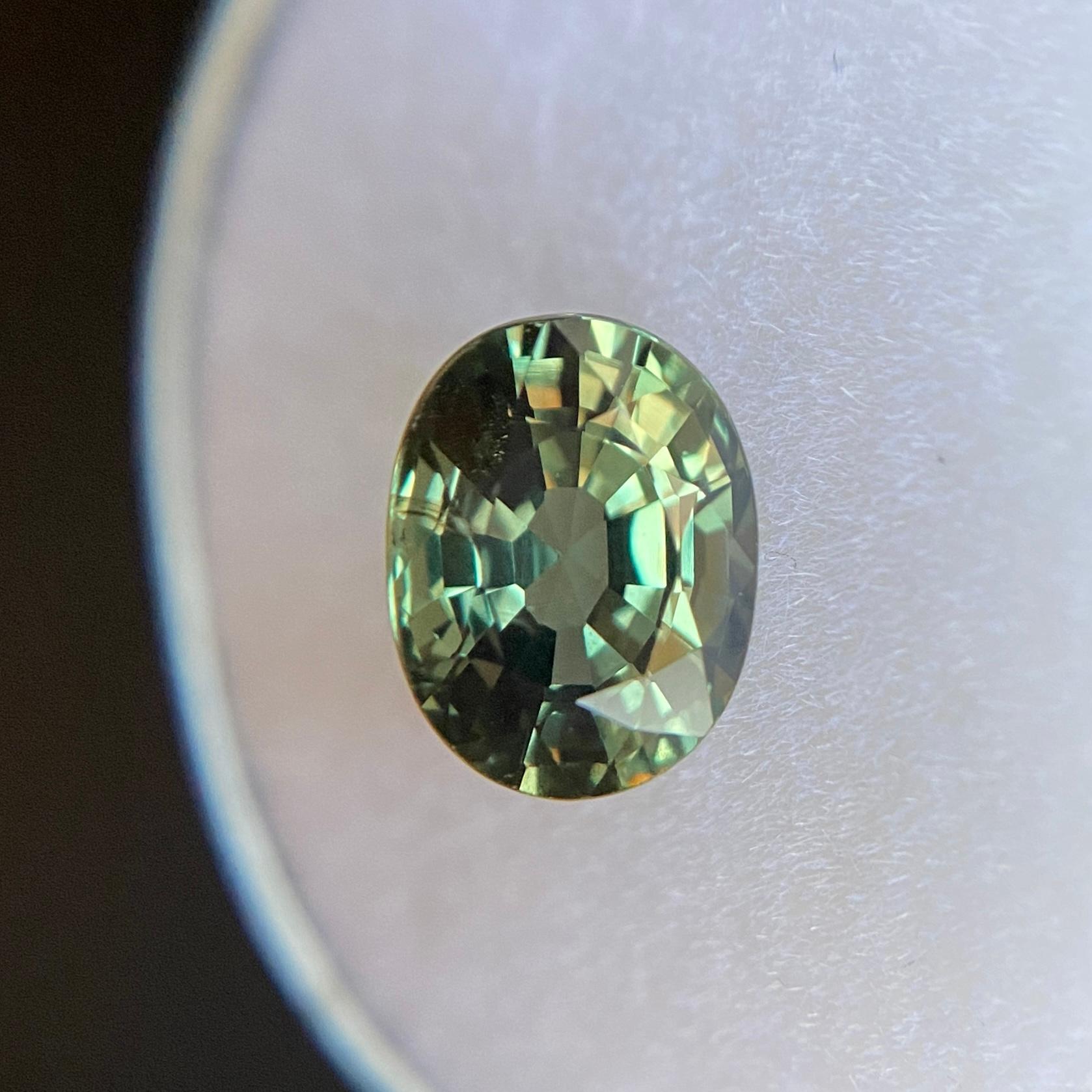 2.09ct GIA Certified Colour Change Sapphire Green Purple Untreated Oval Unheated 1