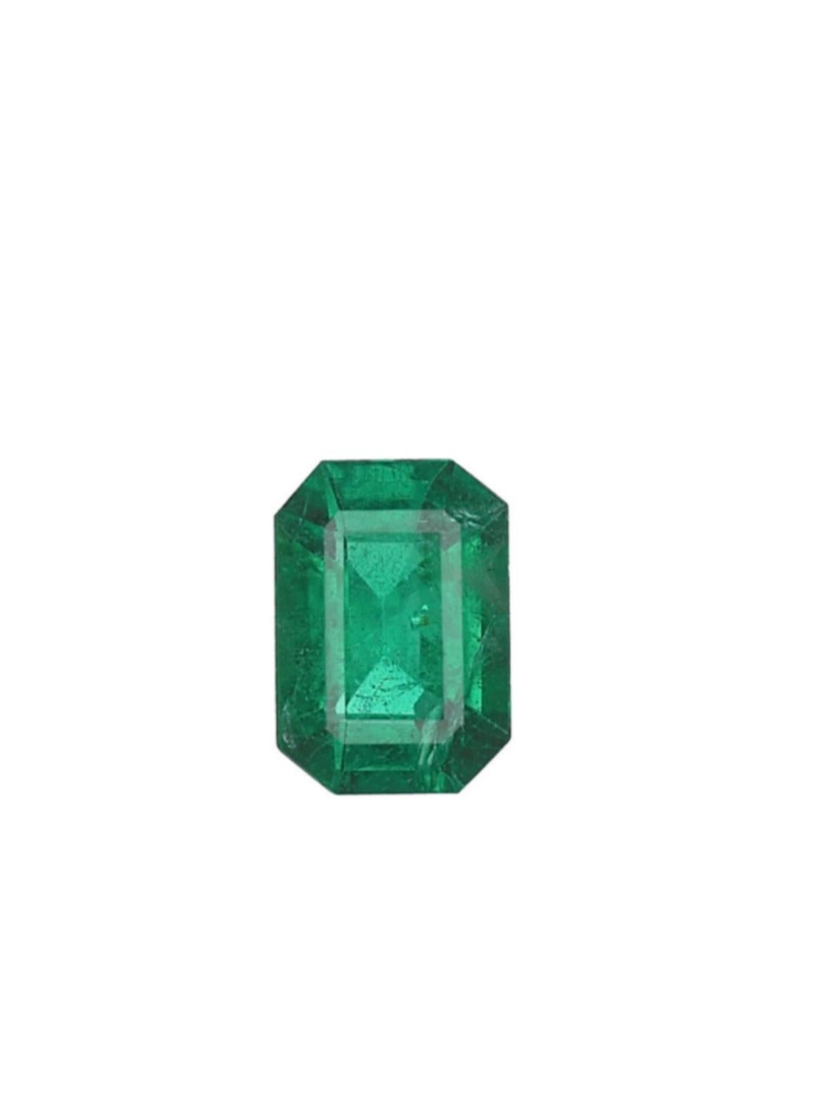 Emerald Cut 2.09ct emerald-cut Emerald ring in platinum with 18K yellow gold. For Sale