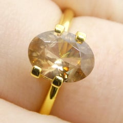 2.09ct Natural Earth Mined Oval Master Orange Zircon from Sri Lanka