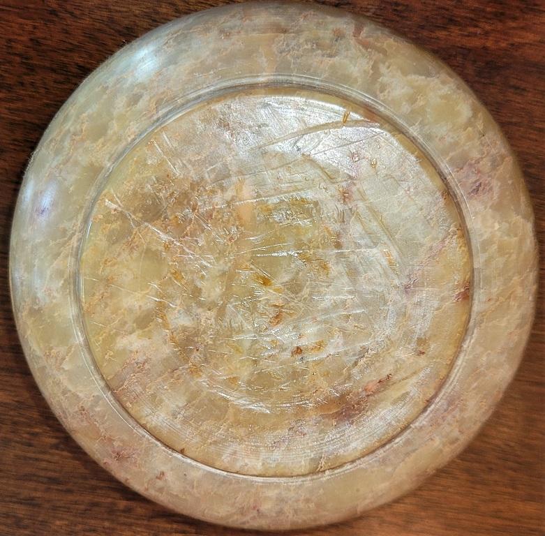 20C Chinese Soapstone Polished Bowl In Good Condition For Sale In Dallas, TX