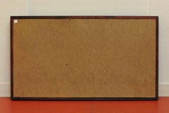 Large Chinese Porcelain Plaque Painting Roosters in Garden Calligraphy