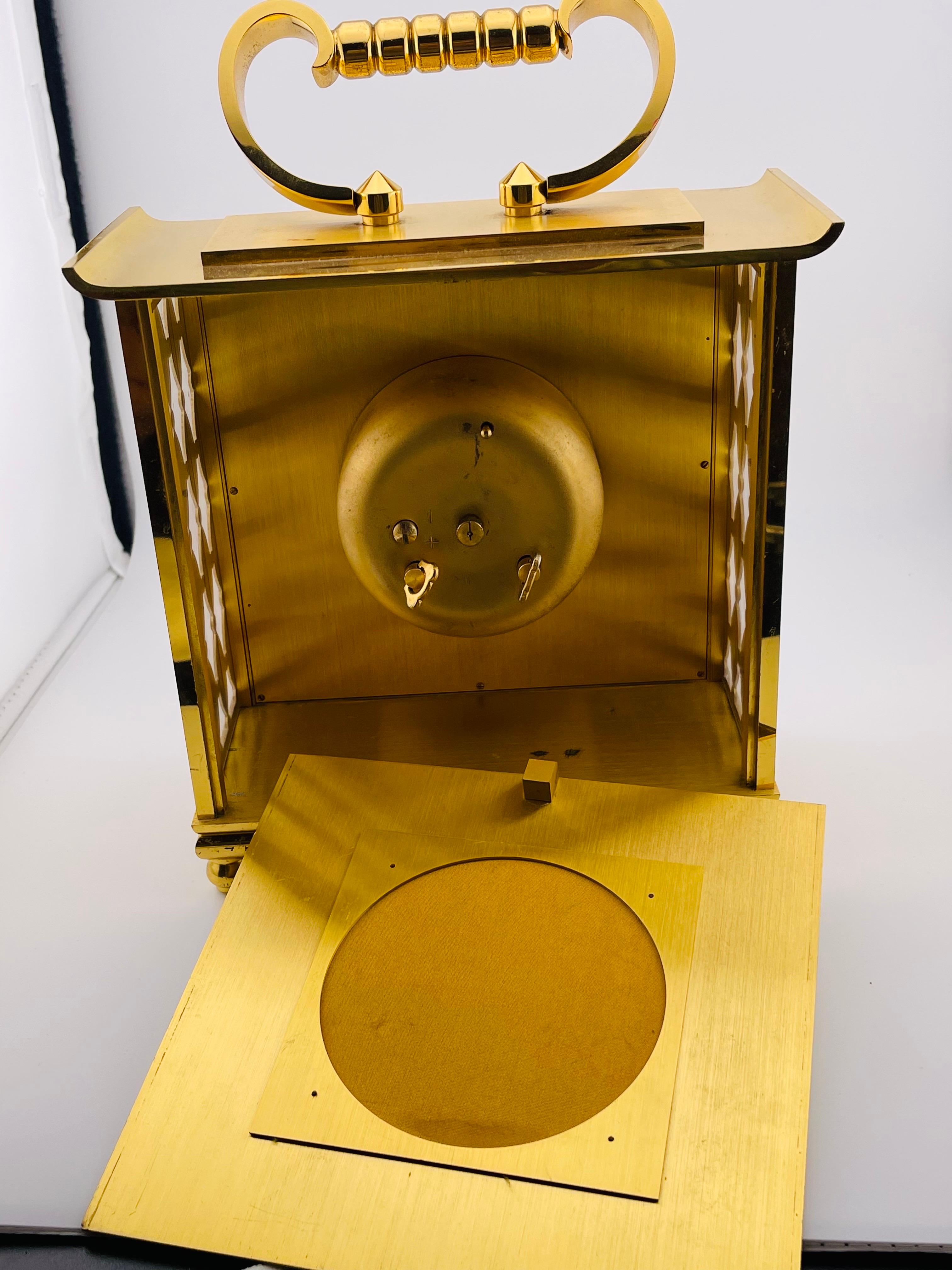 20C Le COUTURE LUXOR BRASS CLOCK For Sale 1