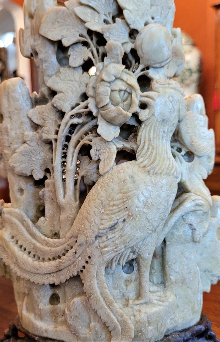 Chinese Export 20C Medium Chinese Soapstone Carving For Sale