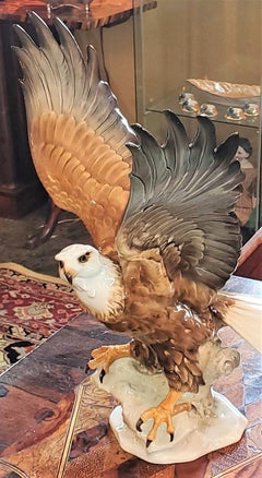 20C Selb German Porcelain Bald Eagle Sculpture