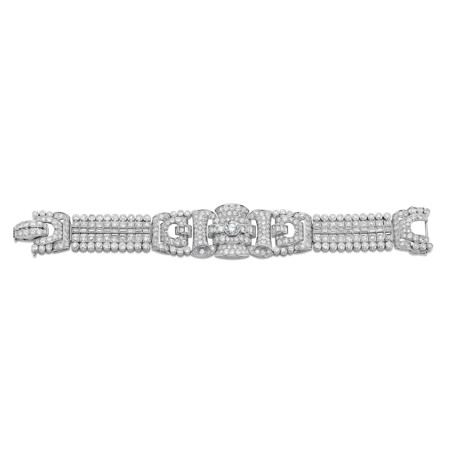 Taille vieille Europe Bracelet rétro en diamant 20ct en vente