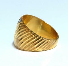 .20ct Diamonds Stripe Row High Shine Band Ring 18kt