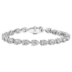 20ct GIA Certified Sideways Pear Diamond Tennis Bracelet