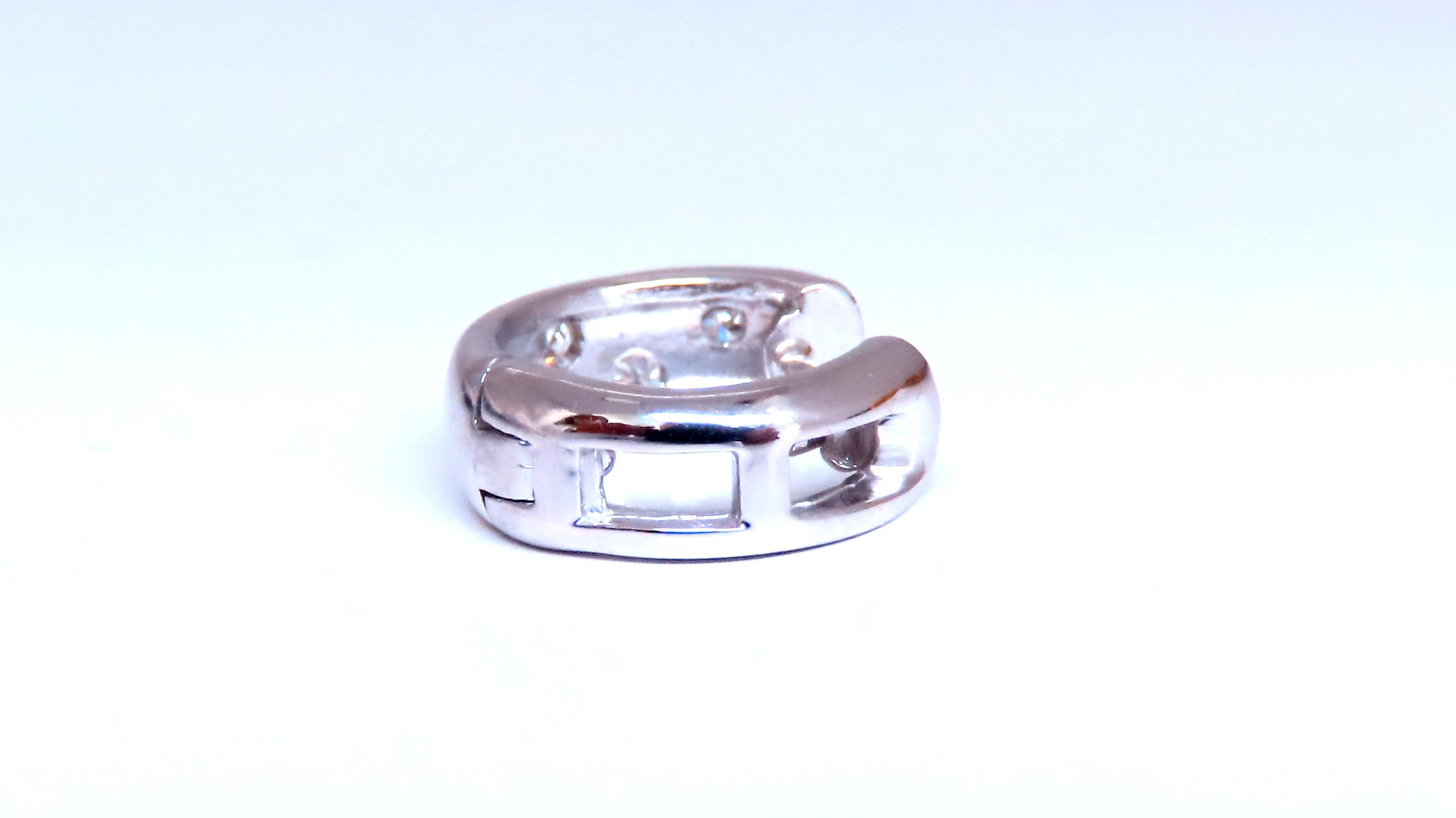 Modern .20ct Natural Diamonds Single Hoop Earrings 45744 For Sale