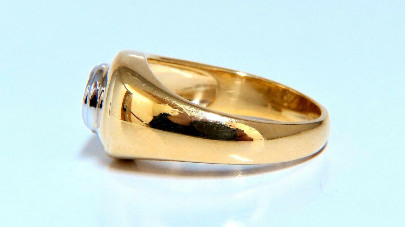 0,20 Karat natürlicher runder Diamantring 14kt Unisex im Zustand „Neu“ im Angebot in New York, NY