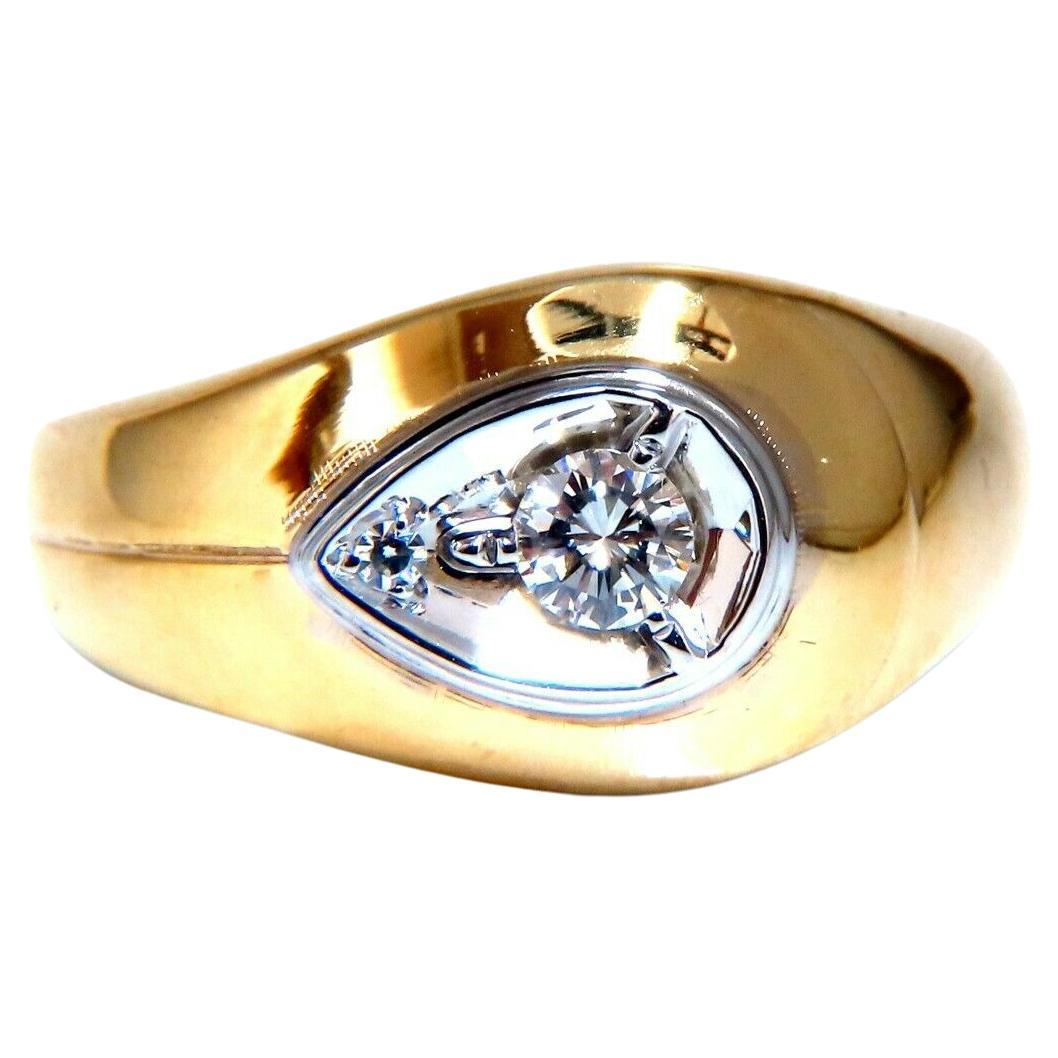 .20ct Anillo Diamante Redondo Natural 14kt Unisex