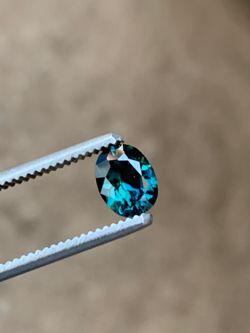 Oval Cut NO RESERVE 2.0ct Oval Teal Blue NATURAL SAPPHIRE  Gemstone For Sale