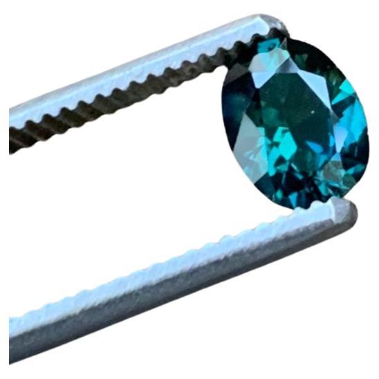 NO RESERVE 2.0ct Oval Teal Blue NATURAL SAPPHIRE  Gemstone For Sale